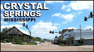 Crystal Springs Mississippi - Downtown Driving Tour 4K