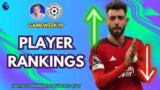 FPL PLAYER RANKINGS  | GAMEWEEK 18 | Fantasy Premier League Tips 2024/25