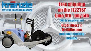 Free Shipping on the Kranzle 1122TST June 9th - July 5th! Kranzle USA Pressure Washer Perfection