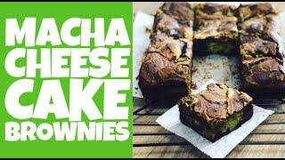 How to make Macha Cheesecake Brownies - Recipe below