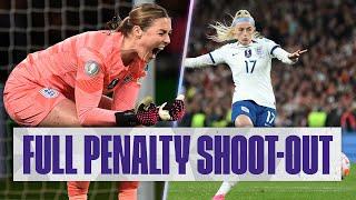 Full Penalty Shootout | England 1-1 Brazil (4-2 Penalties) UEFA Women's Finalissima | England