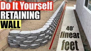 Build Your Own Retaining Wall in Just 2 Days | DIY Project Guide