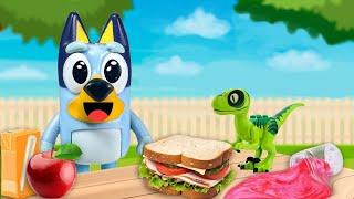 BLUEY- Don't be LATE! Dinosaurs and Juice boxes