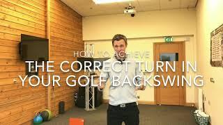 How to achieve the correct backswing turn in your golf swing