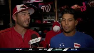 Adrian Sanchez on first taste of major leagues