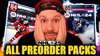 OPENING ALL PREORDER PACKS IN NHL 25 HOCKEY ULTIMATE TEAM!