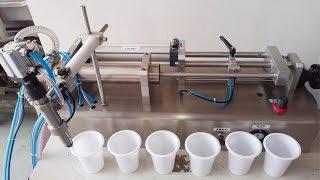 100ml-1000ml spout bag filling machine juice pneumatic liquid filler Abfüllmaschine für plastiktüte