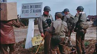 RAW WW2 Footage of Troops in Normandy in Northwestern France