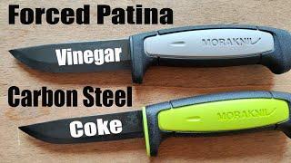 How to Force Patina on Carbon Steel Morakniv Basic 511 and Robust against oxidation