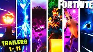 TODOS los TRAILERS FORTNITE (TEMPORADA 1 - 11)