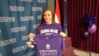 Megan Bender signs