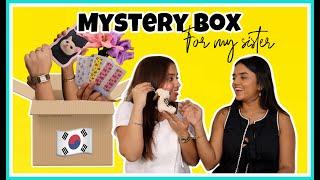 Things I got for my sister from SOUTH KOREA *She was shocked* Mystery Box