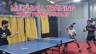 Doubles Table Tennis | Multi-ball Training | 2x Palarong Pambansa Doubles Silver Medalist 