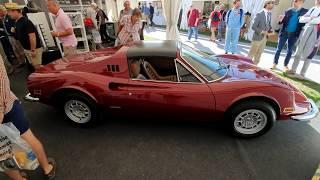 1974 Ferrari Dino 246 GTS E Series Interior and Exterior Video View at Goodwood Revival 2019