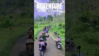 VESPA ADVENTURE INDONESIA‼ #vespa #scooteristindonesia #shorts  #short