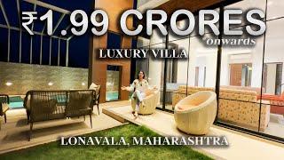 Beautiful EUROPEAN THEMED luxury VILLA with a blissful View | LONAVALA