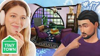 finishing an ARTIST'S DREAM HOUSE in the sims 4 | Tiny Town Purple #17