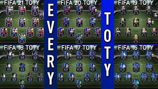 EVERY TEAM OF THE YEAR from FIFA 09 to FIFA 21 (TOTY)