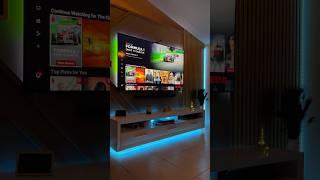 Luxury Living Room  #accentwall #led #frametv #tv #cinema #hometheater #howto #fyp #viralvideo