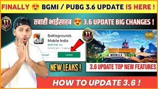 BIGGEST UPDATE  Bgmi / Pubg 3.6 Update Here | Bgmi New Update | 3.6 Update Bgmi / Pubg | Features