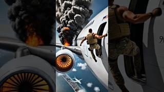 Army soldier 🪖 saved the aeroplane ️ crash and safely Land #ai #facts #cartoon