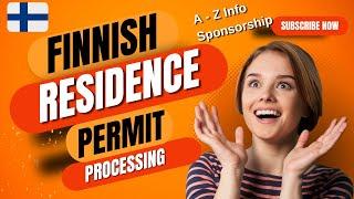 Finland Residence Permit Process 2024 | Sponsorship Details| Required Documents #studyinfinland