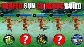 NERFED SUN BEST REDUCTION BUILD?? | Supreme No.1 Sun | Sesshumaru - MLBB