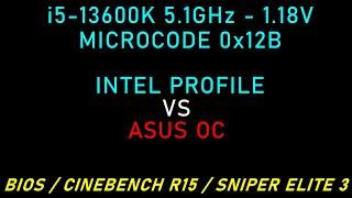 Microcode 0x12B: 5.1GHz Undervolt [Intel vs Asus OC Profile]