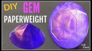 Big Glam Resin Gem Paperweight DIY ~ Craft Klatch ~ Home Decor