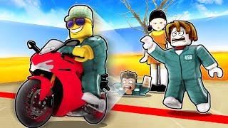 USING WORLDS FASTEST BIKE TO BEAT SQUID GAMES IN ROBLOX