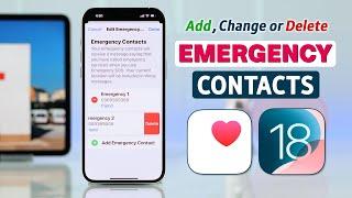 iOS 18: How to Setup Emergency Contacts on iPhone! [Add, Change or Remove]