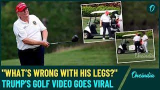 Trump Struggles to Walk in Viral Golf Video – Hidden Health Issues or Baseless Rumors? | Oneindia