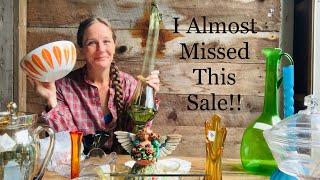 That Was Close! - Garage Sale Haul From Town Wide Yard Sales - vintage shopping for eBay