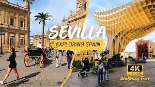 Explore Sevilla's Vibrant Centro District - Stunning 4K Walking Tour   [60 FPS UHD]