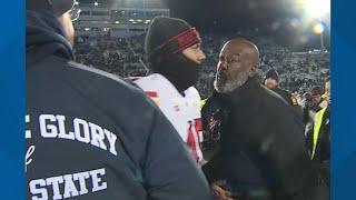 Tempers flare during post-game handshake between Penn State's Franklin and Maryland's Locksley