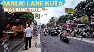 Kuta Main Street Garlic Lane Legian Virtual Relaxing Walking Tour | Kuta Legian Bali Today 2024