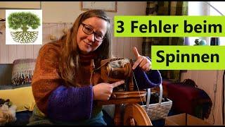 3 häufige Fehler beim Spinnen - Anfänger - richtig spinnen mit dem Spinnrad