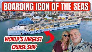 BOARDING THE WORLD'S LARGEST CRUISE SHIP  |  EMBARKATION DAY ON ICON OF THE SEAS