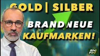 Gold-, Silber-Aktien: Brandneue Kaufmarken!