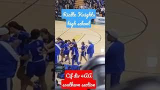 #Rialto #basketball #girls #cif #southern #section #champs #division 4AA #highschool #highschool