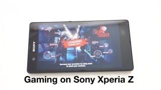 Gaming on Sony Xperia Z