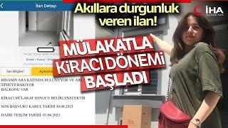 Ev Sahibinden Mülakatla Kiracı Arama İlanı