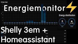 Shelly 3em in Homeassistant  Energiekosten im Blick!