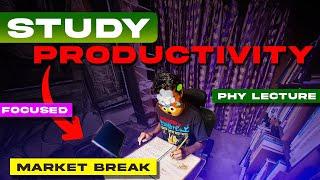 BALANCING *STUDY TIME*   with PRODUCTIVE BREAKS ! | STUDY VLOG | Unpredictable Journey