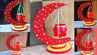 How to make a DIY candle holder from waste material #bestoutofwaste #EasyHomedecor #reuse #recycle