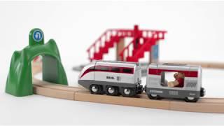 BRIO World - 33873 Smart Tech Engine Set with Action Tunnels