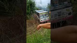 Next level bus drivers Nepal  dangerous roads Nepal #shorts