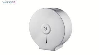 Jumbo roll toilet paper dispenser