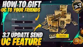 Send UC To Friends in PUBG Mobile | 3.7 Update Account To Account UC Transfer Feature | PUBGM