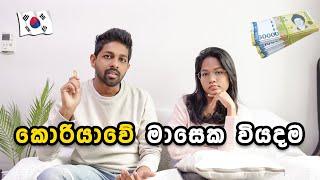 අනිත් රටවලට වඩා කොරියාවේ වියදම් අඩුද?Monthly Expenses in South Korea | Sinhala Vlog